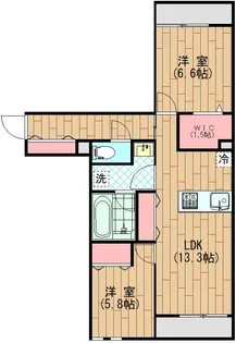 ラ・フルール (La・fleur)【3階】の間取り