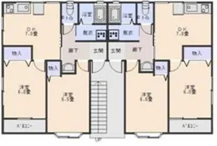 フォレスト北山B【1階】の間取り
