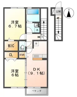 セリエース【1階】の間取り