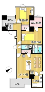 ファーロ南青山【8階】の間取り