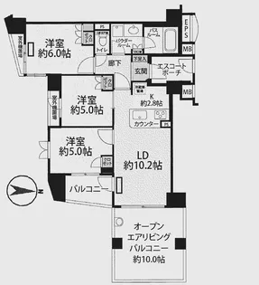 グランタワー立石レジデンス【4階】の間取り