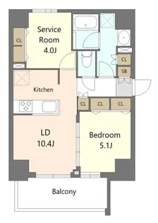 S-RESIDENCE板橋大山brim【2階】の間取り