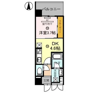 EL-Sia Shin-Osaka【7階】の間取り