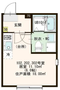 ハーモニーテラス北小岩XVII【1階】の間取り