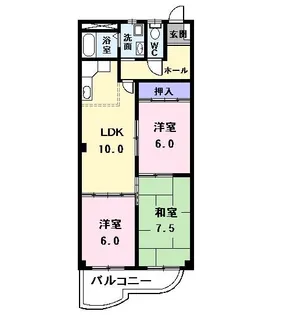 愛知県名古屋市中川区吉津1【マンション】の間取り