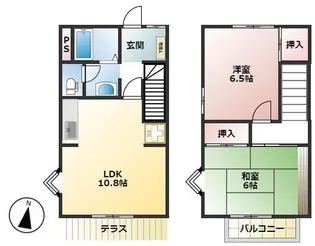 カーサK&Sの間取り