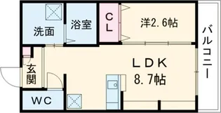ジーイーオンズ【1階】の間取り