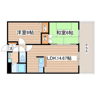 MSKコートII【3階】の間取り