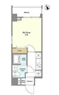 ラクラス下総中山【8階】の間取り