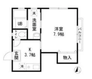 フォレストメゾンNAKANISHI【2階】の間取り