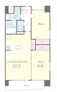 プレリュード桜木町【4階】の間取り