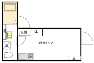 クレサージュ西新井【3階】の間取り