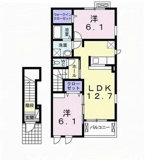 フェリーチェ I【2階】の間取り