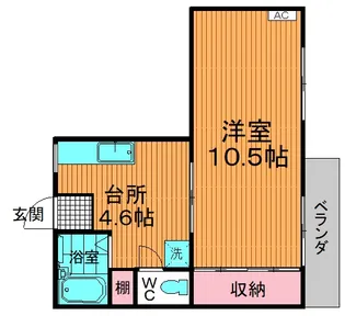 コーポラス桜井【1階】の間取り