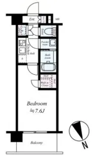 ハーモニーレジデンス東京アーバンスクエア#002【7階】の間取り