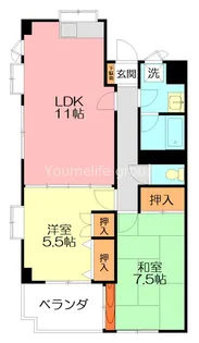 カサフェリース【3階】の間取り