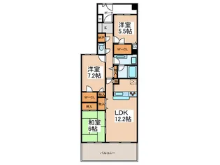 グランセリ-ナ【14階】の間取り