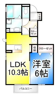 長野県長野市檀田2【アパート】の間取り