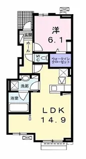 千葉県市原市西広6【アパート】の間取り