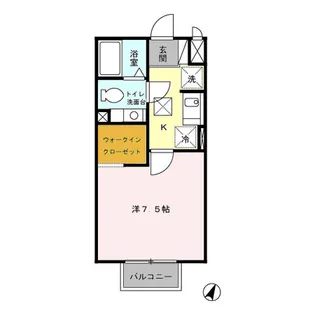 東京都八王子市南大沢2【アパート】の間取り