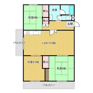 兵庫県明石市大久保町大窪【マンション】の間取り