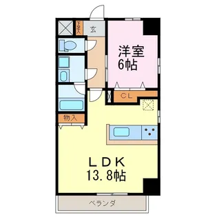 コントレイルりんくう常滑【5階】の間取り