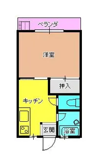 カレッジハイツ丸久【2階】の間取り