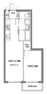 オークレスト四谷三栄町【3階】の間取り