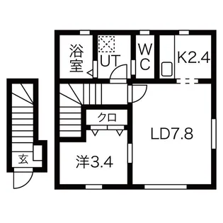 grand parace浪江I【2階】の間取り