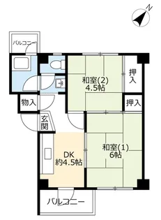 UR助松【3階】の間取り