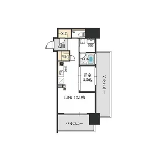ベネチア天満橋【6階】の間取り