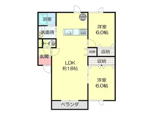 フレグラントハウス【1階】の間取り