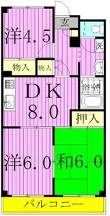 ダイカンプラザ【4階】の間取り