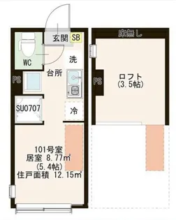 HN富士見台III【1階】の間取り