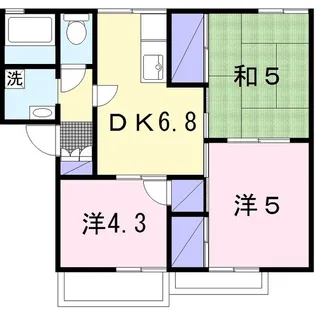 ファミール松山【2階】の間取り