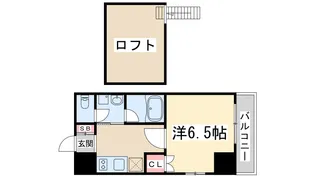 オーシャン東中島【2階】の間取り
