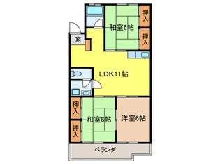 新柳ビル【3階】の間取り