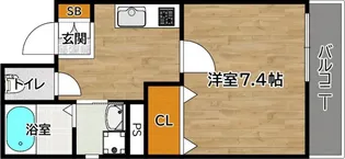 アクアパレス【3階】の間取り