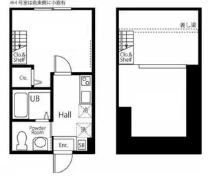 ハーミットクラブハウスT-ONE【1階】の間取り