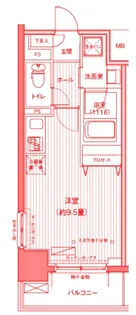 ダイイチフレア川崎【3階】の間取り