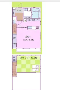 トリニティ幕張【2階】の間取り