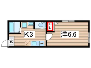 フルラージュ千葉中央【1階】の間取り