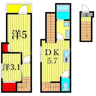 MELDIA四ツ木IV【2階】の間取り