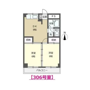 サザンパレス【3階】の間取り