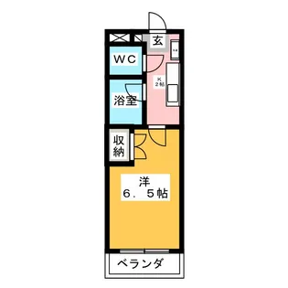 サンフェリカ八王子【1階】の間取り