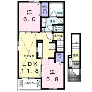 さくら ガーデン【2階】の間取り
