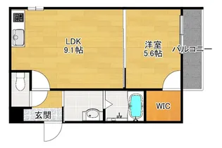 フジパレス寝屋川【3階】の間取り