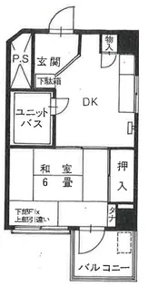 猿若町永谷マンション【2階】の間取り