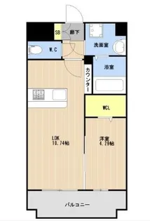 LIBTH安里II【8階】の間取り