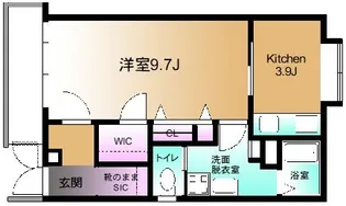 戸山コロネット【1階】の間取り